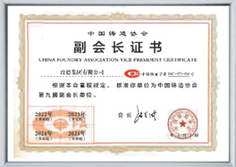 中國鑄造協會副會長單位